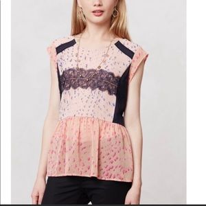 Anthropologie Maeve Sheer Blouse